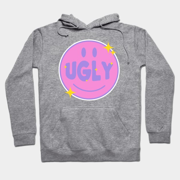 Seventies Inspired Ugly Star Stamp design Hoodie by liluglyco